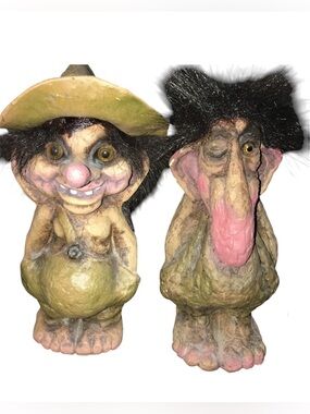 Vintage pair of NYFORM Sweden trolls Pair x2 pc